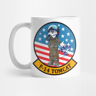 Grumman F-14 Tomcat Pilot Stars and Stripes Mug